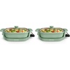 image:imagebella FitsAnywhere SAUTE Make amp Take Skillet NonToxic Ceramic OatmilkSeaglass