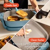 image:imagebella FitsAnywhere SAUTE Make amp Take Skillet NonToxic Ceramic OatmilkSurf