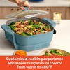 image:imagebella FitsAnywhere SAUTE Make amp Take Skillet NonToxic Ceramic OatmilkSurf