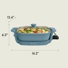 image:imagebella FitsAnywhere SAUTE Make amp Take Skillet NonToxic Ceramic OatmilkSurf