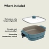 image:imagebella FitsAnywhere SAUTE Make amp Take Skillet NonToxic Ceramic OatmilkSurf