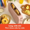 image:imagebella FitsAnywhere Slim Toaster 4 Slice Extra Long amp Wide Slot OatmilkBlossom