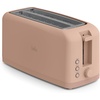 image:imagebella FitsAnywhere Slim Toaster 4 Slice Extra Long amp Wide Slot OatmilkBlossom