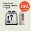 image:imagebella FitsAnywhere Slim Toaster 4 Slice Extra Long amp Wide Slot OatmilkOatmilk