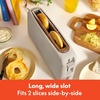 image:imagebella FitsAnywhere Slim Toaster 4 Slice Extra Long amp Wide Slot OatmilkOatmilk