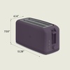 image:imagebella FitsAnywhere Slim Toaster 4 Slice Extra Long amp Wide Slot OatmilkPlum