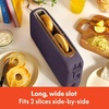 image:imagebella FitsAnywhere Slim Toaster 4 Slice Extra Long amp Wide Slot OatmilkPlum