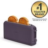image:imagebella FitsAnywhere Slim Toaster 4 Slice Extra Long amp Wide Slot OatmilkPlum