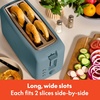 image:imagebella FitsAnywhere Slim Toaster 4 Slice Extra Long amp Wide Slot OatmilkSurf