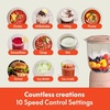 image:imagebella Fitsanywhere Flip amp Store Blender 48 oz 520W 10speed OatmilkBlossom