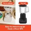 image:imagebella Fitsanywhere Flip amp Store Blender 48 oz 520W 10speed OatmilkOatmilk