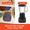 image:imagebella Fitsanywhere Flip amp Store Blender 48 oz 520W 10speed OatmilkPlum