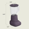 image:imagebella Fitsanywhere Flip amp Store Blender 48 oz 520W 10speed OatmilkPlum
