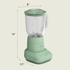 image:imagebella Fitsanywhere Flip amp Store Blender 48 oz 520W 10speed OatmilkSeaglass