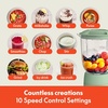 image:imagebella Fitsanywhere Flip amp Store Blender 48 oz 520W 10speed OatmilkSeaglass