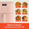 image:imagebella Fitsanywhere Slim 4qt Air Fryer NonToxic Coating OatmilkBlossom