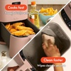 image:imagebella Fitsanywhere Slim 4qt Air Fryer NonToxic Coating OatmilkBlossom