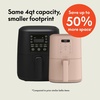 image:imagebella Fitsanywhere Slim 4qt Air Fryer NonToxic Coating OatmilkBlossom