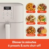image:imagebella Fitsanywhere Slim 4qt Air Fryer NonToxic Coating OatmilkOatmilk
