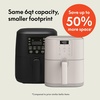 image:imagebella Fitsanywhere Slim 4qt Air Fryer NonToxic Coating OatmilkOatmilk