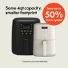 image:imagebella Fitsanywhere Slim 4qt Air Fryer NonToxic Coating OatmilkOatmilk
