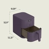 image:imagebella Fitsanywhere Slim 4qt Air Fryer NonToxic Coating OatmilkPlum