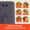 image:imagebella Fitsanywhere Slim 4qt Air Fryer NonToxic Coating OatmilkPlum