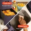 image:imagebella Fitsanywhere Slim 4qt Air Fryer NonToxic Coating OatmilkPlum