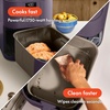 image:imagebella Fitsanywhere Slim 4qt Air Fryer NonToxic Coating OatmilkPlum