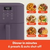 image:imagebella Fitsanywhere Slim 4qt Air Fryer NonToxic Coating OatmilkPlum