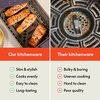 image:imagebella Fitsanywhere Slim 4qt Air Fryer NonToxic Coating OatmilkPlum