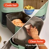 image:imagebella Fitsanywhere Slim 4qt Air Fryer NonToxic Coating OatmilkSeaglass