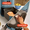 image:imagebella Fitsanywhere Slim 4qt Air Fryer NonToxic Coating OatmilkSurf