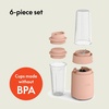 image:imagebella Rocket Blender 6Piece Set with Stacking Cups PlumBlossom