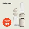 image:imagebella Rocket Blender 6Piece Set with Stacking Cups PlumOatmilk