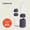 image:imagebella Rocket Blender 6Piece Set with Stacking Cups PlumPlum