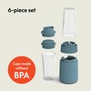 image:imagebella Rocket Blender 6Piece Set with Stacking Cups PlumSurf