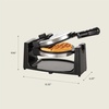 image:imagebella Rotating Belgian Waffle Maker with Nonstick Plates Stainless SteelPolished Stainless Steel