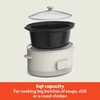 image:imagebella SAVOR 6qt Programmable NonToxic Slow Cooker BlossomOatmilk