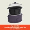 image:imagebella SAVOR 6qt Programmable NonToxic Slow Cooker BlossomPlum