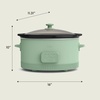 image:imagebella SAVOR 6qt Programmable NonToxic Slow Cooker SeaglassSeaglass