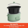 image:imagebella SAVOR 6qt Programmable NonToxic Slow Cooker SeaglassSeaglass