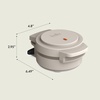 image:imagebella Stack amp Store Mini Waffle Maker 4Inch Ceramic NonToxic BlossomOatmilk