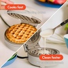 image:imagebella Stack amp Store Mini Waffle Maker 4Inch Ceramic NonToxic BlossomOatmilk