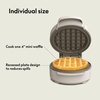 image:imagebella Stack amp Store Mini Waffle Maker 4Inch Ceramic NonToxic BlossomOatmilk