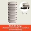 image:imagebella Stack amp Store Mini Waffle Maker 4Inch Ceramic NonToxic BlossomOatmilk