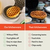 image:imagebella Stack amp Store Mini Waffle Maker 4Inch Ceramic NonToxic BlossomOatmilk