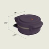 image:imagebella Stack amp Store Mini Waffle Maker 4Inch Ceramic NonToxic BlossomPlum