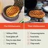 image:imagebella Stack amp Store Mini Waffle Maker 4Inch Ceramic NonToxic BlossomPlum