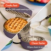image:imagebella Stack amp Store Mini Waffle Maker 4Inch Ceramic NonToxic BlossomPlum
